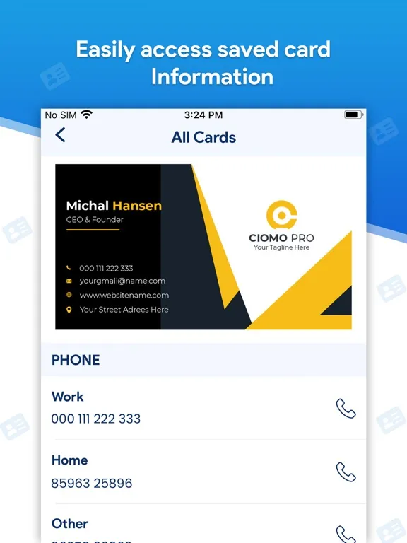 Tangkapan layar Card Scanner - Business Card iPad 