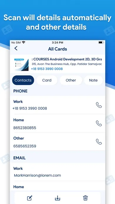 Tangkapan layar Card Scanner - Business Card