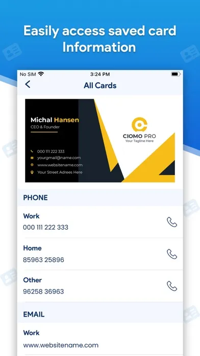 Tangkapan layar Card Scanner - Business Card
