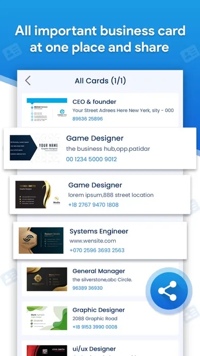 Tangkapan layar Card Scanner - Business Card