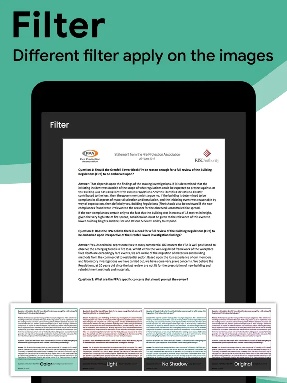 Tangkapan skrin Doc Scanner · iPad 