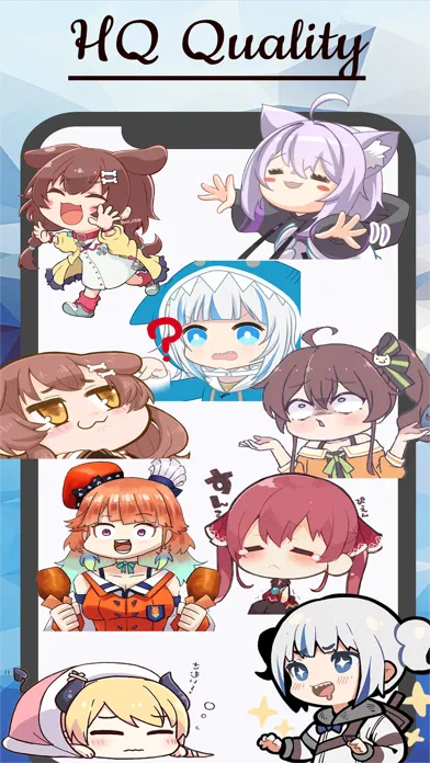 Funny Shibi Anime stickers স্ক্রিনশট