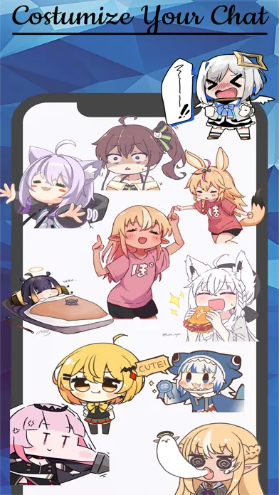 Funny Shibi Anime stickers স্ক্রিনশট