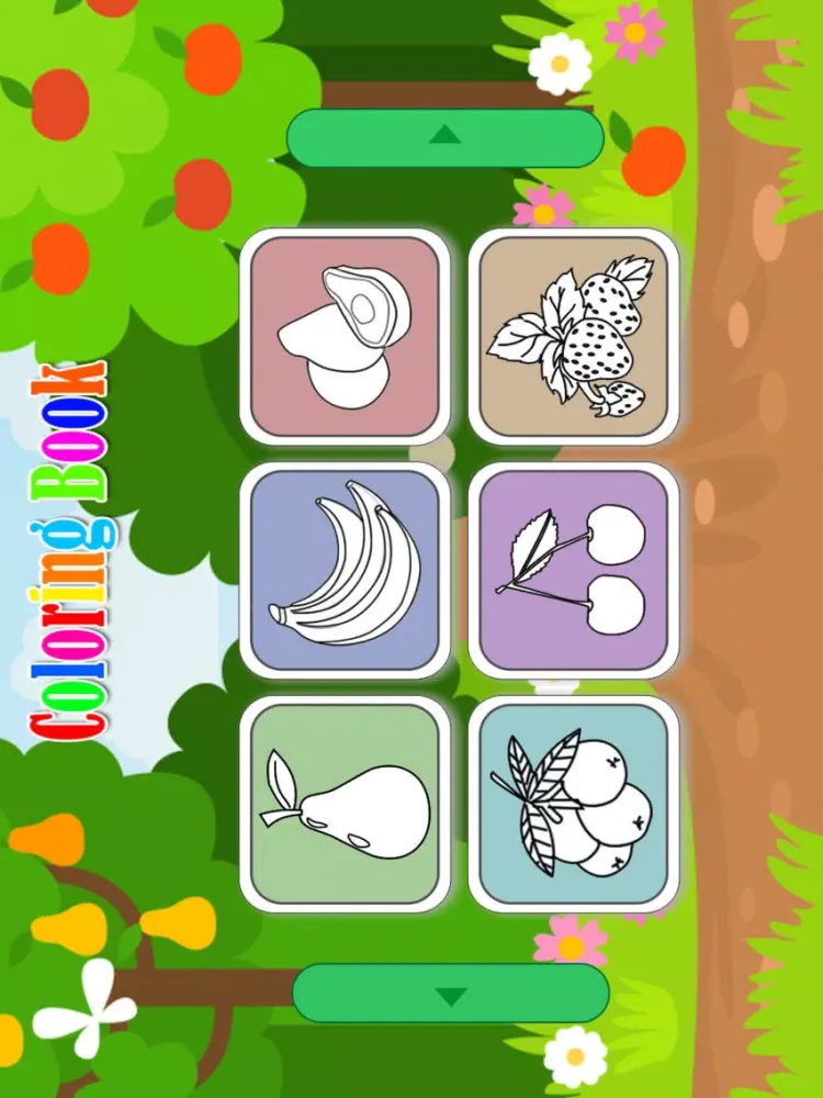 Ảnh chụp màn hình của 宝宝学涂色2(Pro)－水果派对 iPad 