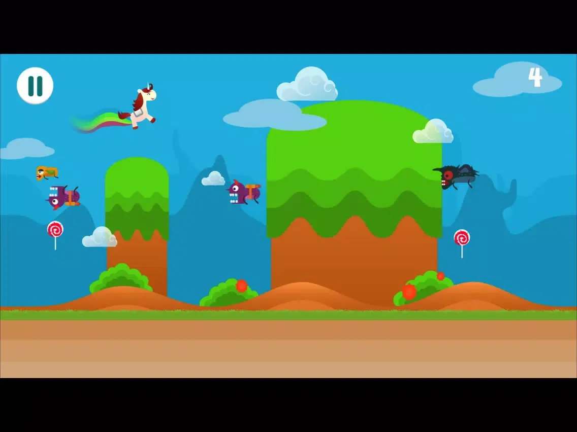 Capturas de pantalla de 飞跃的独角兽－好玩的休闲策略小游戏大全 iPad 