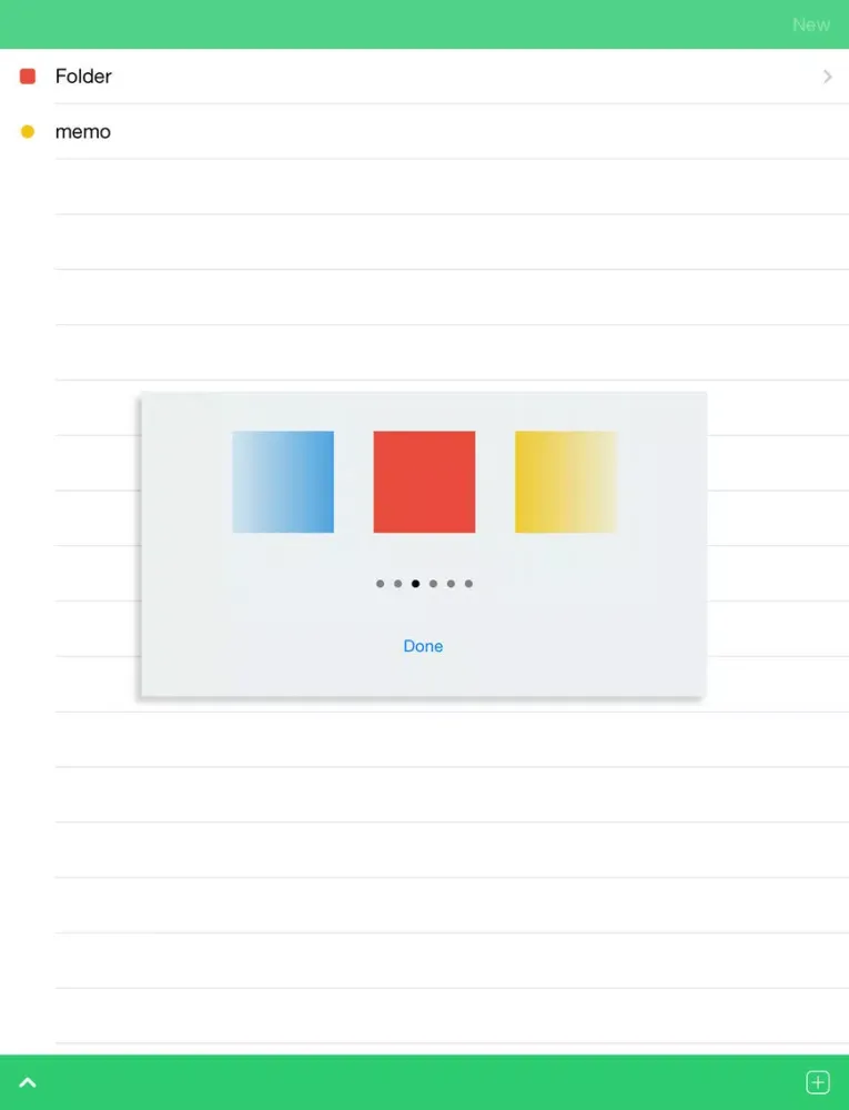 Capturas de pantalla de FolderNotes iPad 