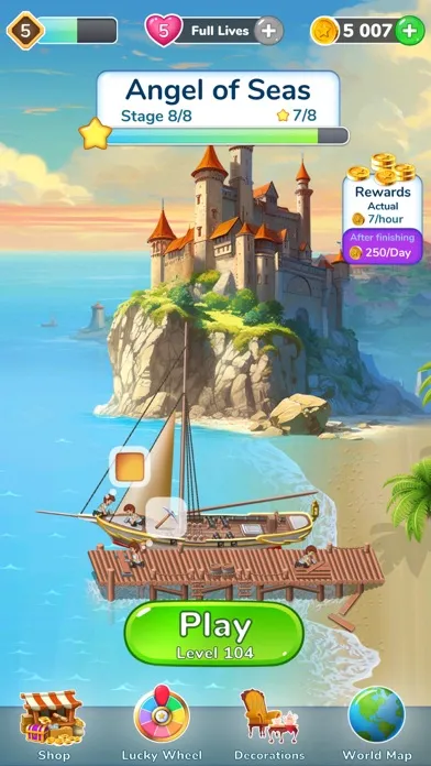 Ảnh chụp màn hình của Ship Master: Match-3 Port