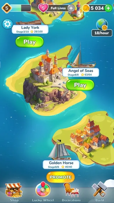 Ảnh chụp màn hình của Ship Master: Match-3 Port
