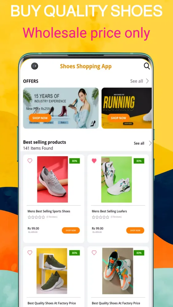 Capturas de pantalla de Men Shoes Online Shopping app