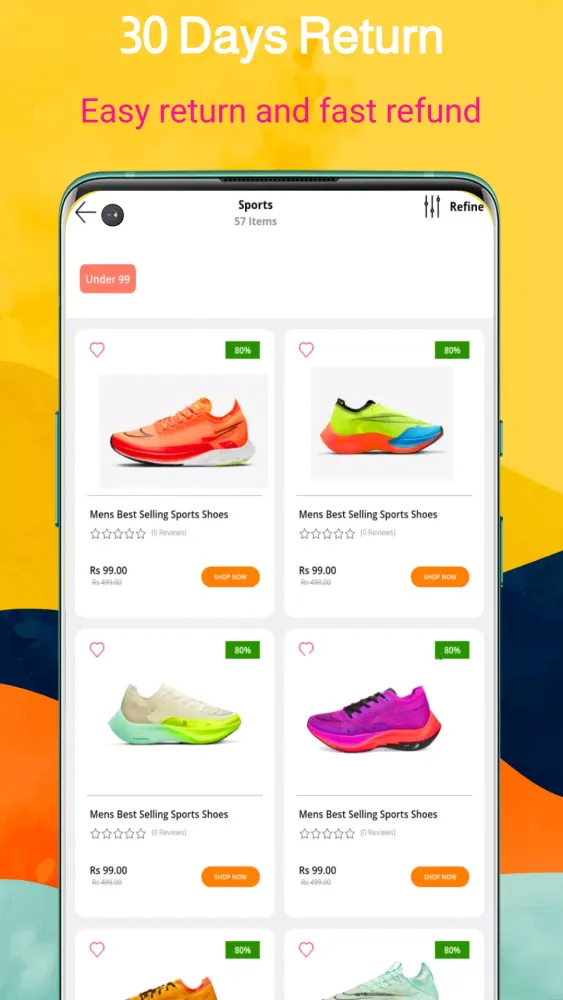 Capturas de pantalla de Men Shoes Online Shopping app