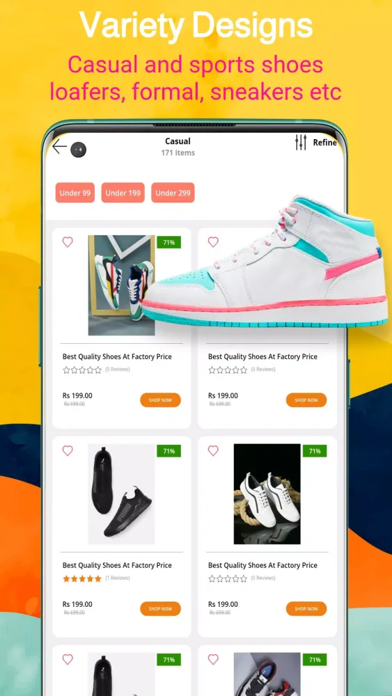 Capturas de pantalla de Men Shoes Online Shopping app
