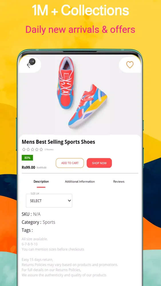 Capturas de pantalla de Men Shoes Online Shopping app