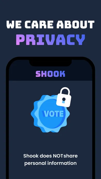 Shook - Anonymous Vote Screenshots