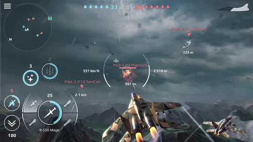 Ảnh chụp màn hình của Sky Combat: War Planes Online