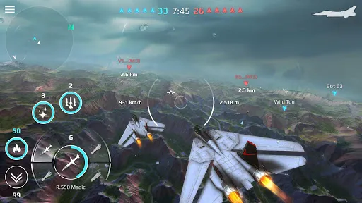 Ảnh chụp màn hình của Sky Combat: War Planes Online