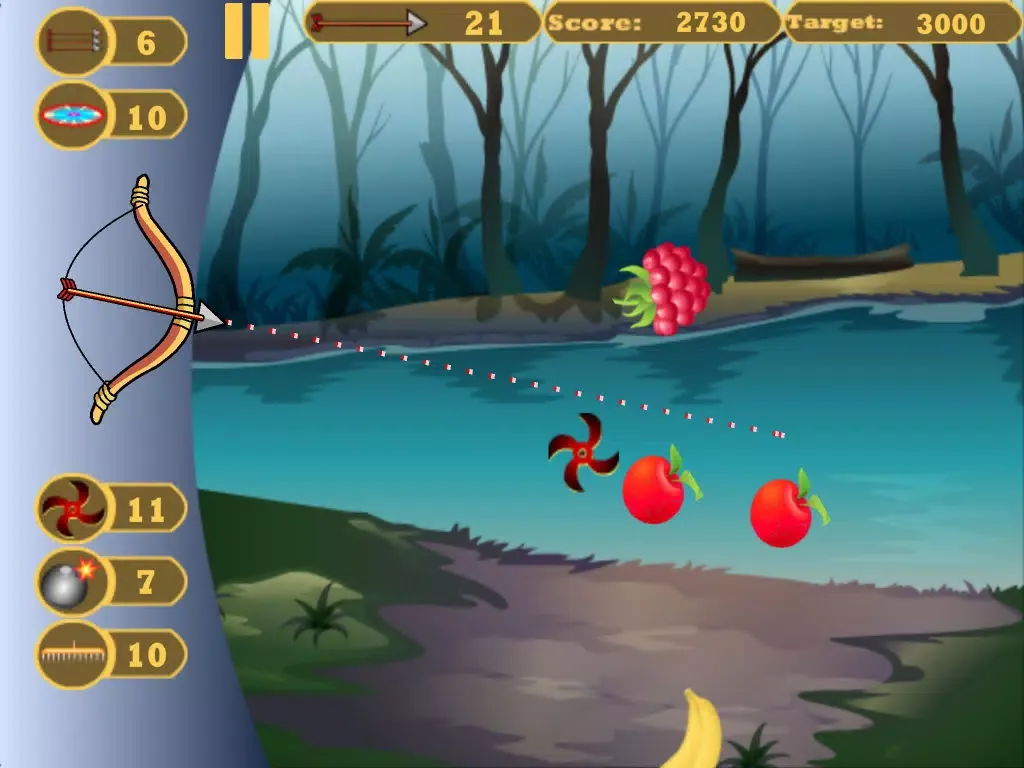 Tangkapan skrin Shoot Fruits(Bow & Arrow Game) iPad 
