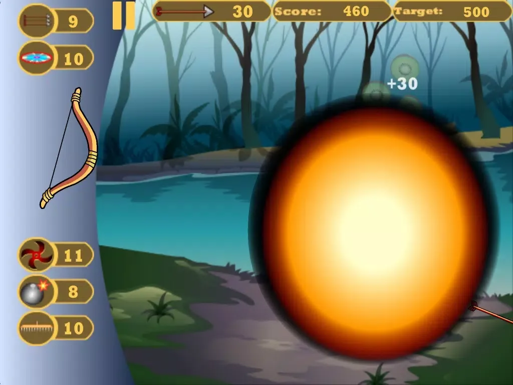 Tangkapan skrin Shoot Fruits(Bow & Arrow Game) iPad 