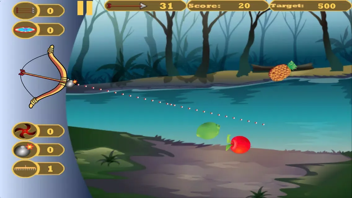 Tangkapan skrin Shoot Fruits(Bow & Arrow Game)