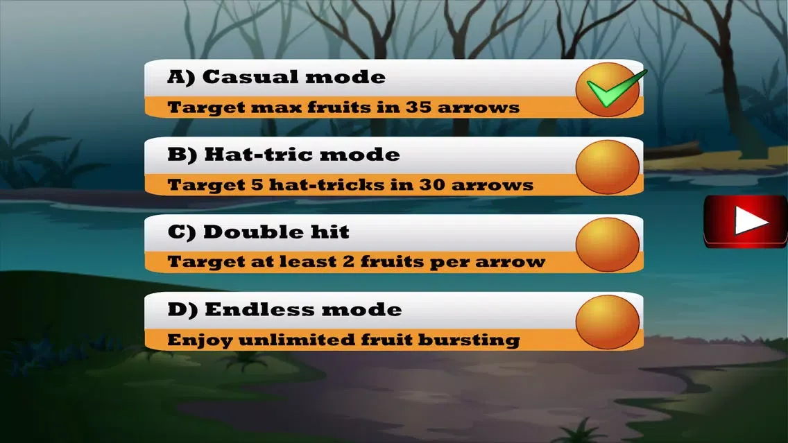Tangkapan skrin Shoot Fruits(Bow & Arrow Game)