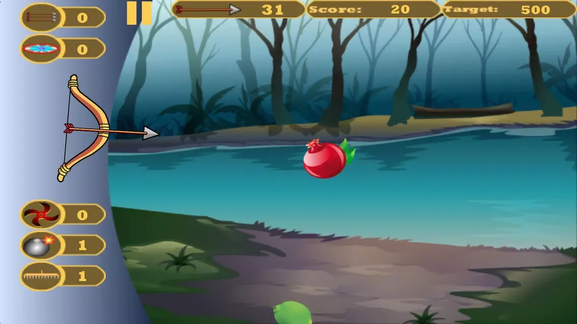 Tangkapan skrin Shoot Fruits(Bow & Arrow Game)