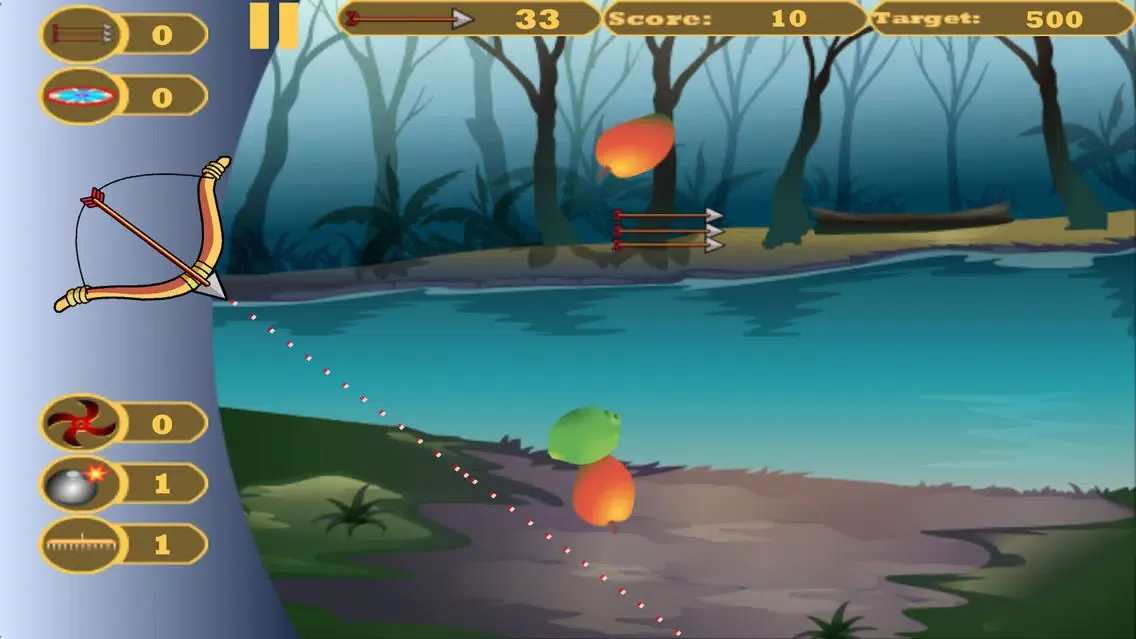 Tangkapan skrin Shoot Fruits(Bow & Arrow Game)