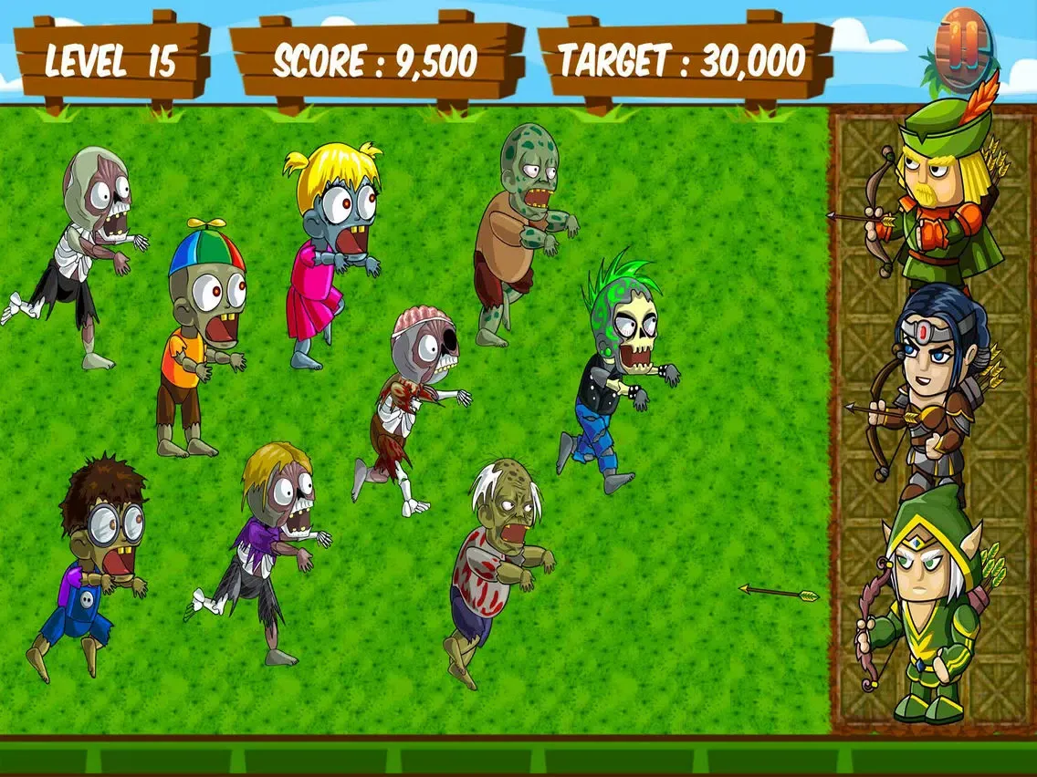 Captures d'écran de Archery VS Zombie Run Games iPad 