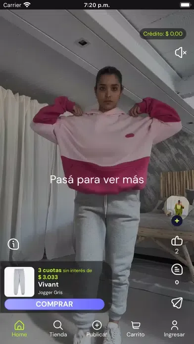 Capturas de tela do altaVoz