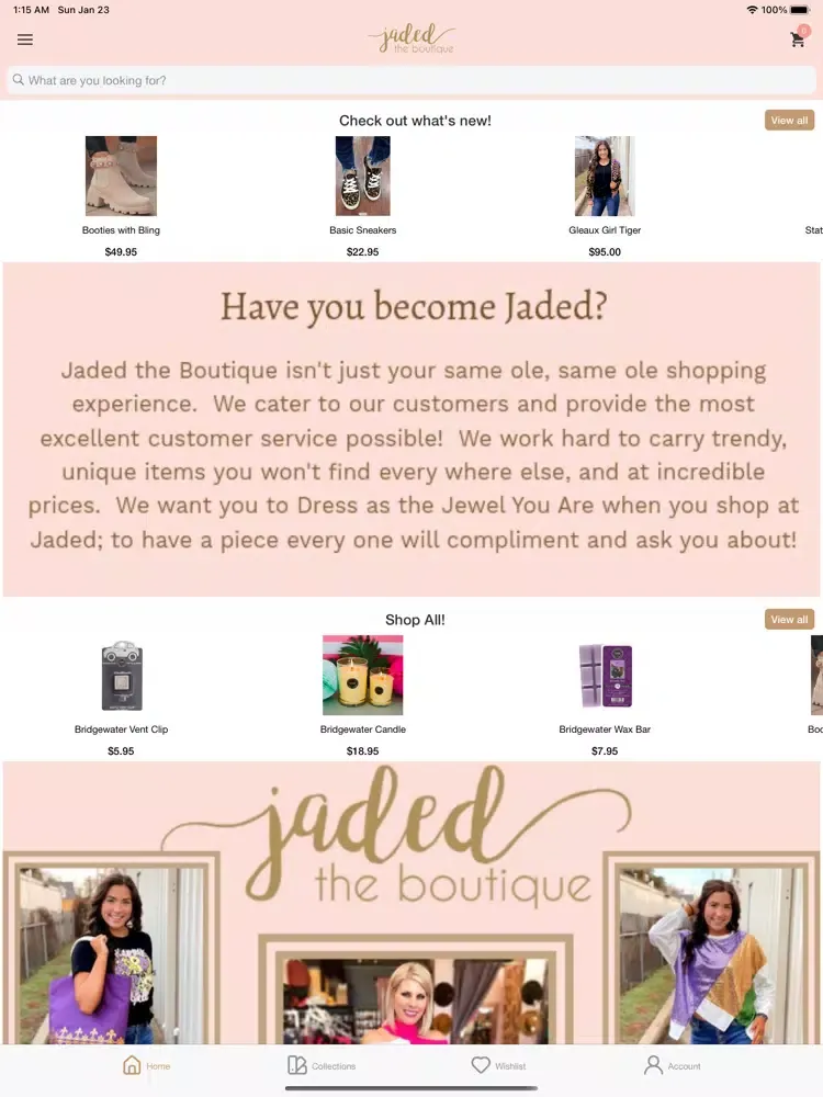 Jaded the Boutique iPad  سکرین شاٹس