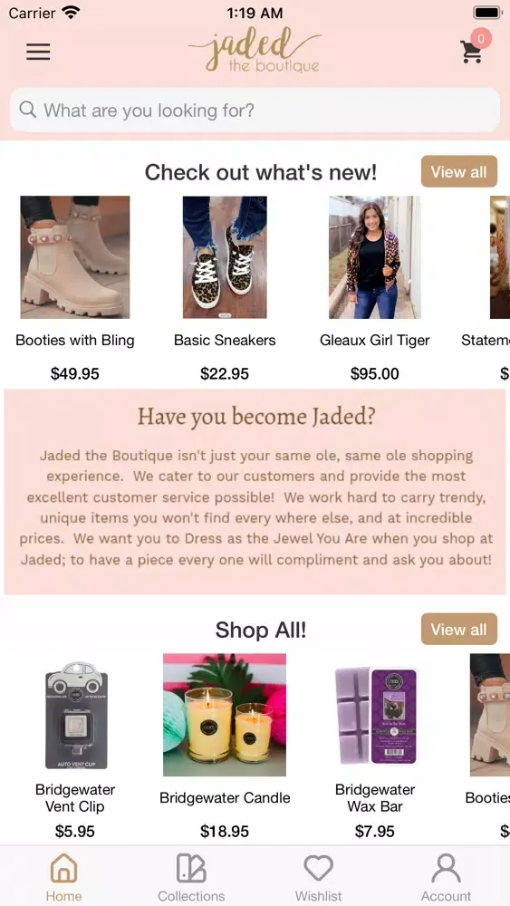 Jaded the Boutique سکرین شاٹس