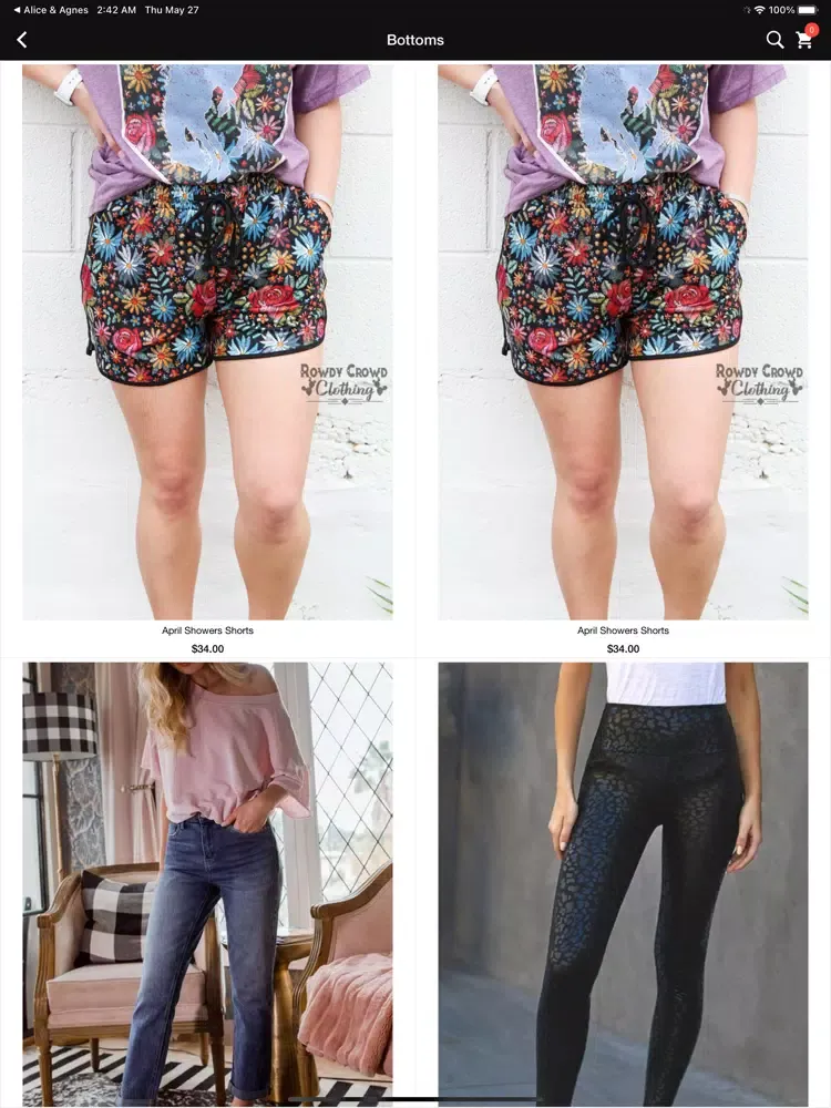 Capturas de pantalla de Rusty Pearl Boutique iPad 