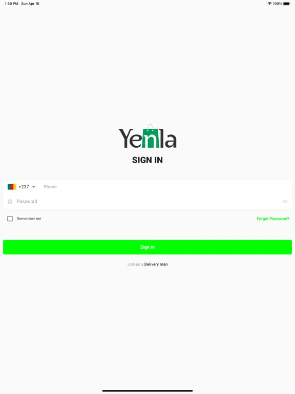 Capturas de pantalla de Yenla Delivery iPad 