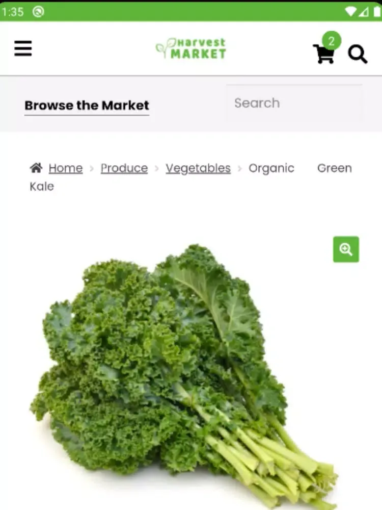 Capturas de pantalla de Harvest Market iPad 
