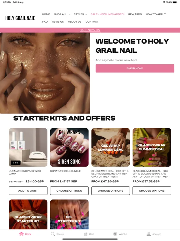 Ảnh chụp màn hình của Holy Grail Nail iPad 