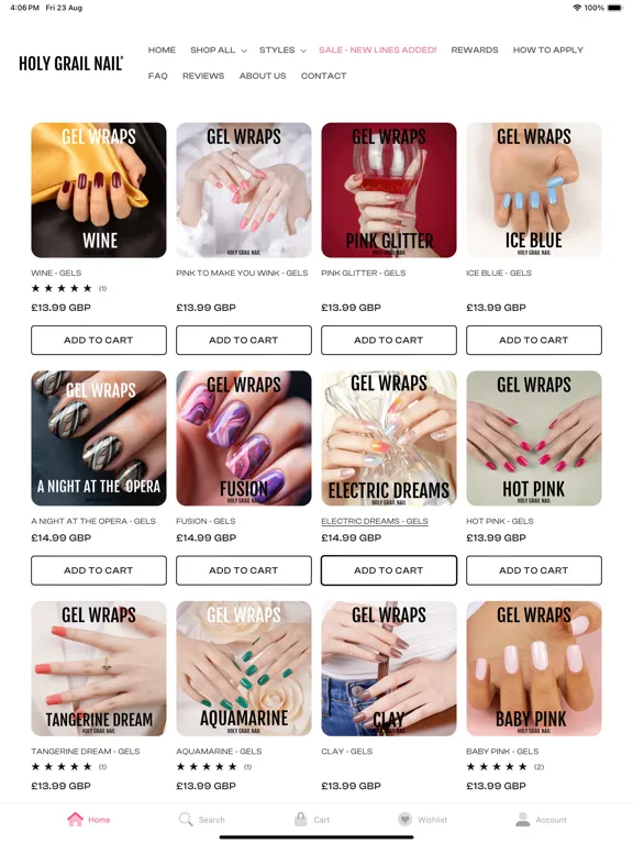 Ảnh chụp màn hình của Holy Grail Nail iPad 