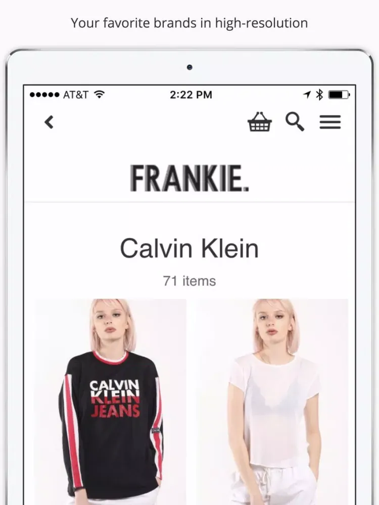 Ảnh chụp màn hình của Frankie Collective iPad 