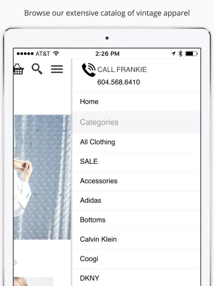 Ảnh chụp màn hình của Frankie Collective iPad 