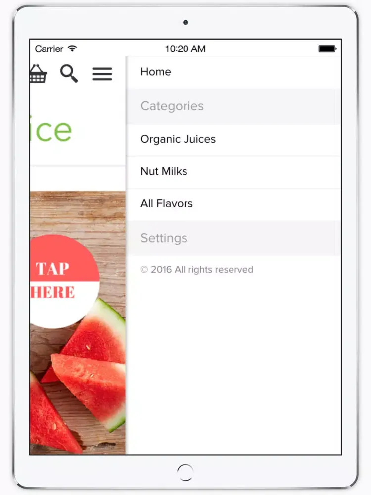 Tangkapan skrin My Juice - Delicious Organic Cold-Pressed Juice iPad 