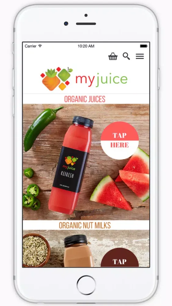 Tangkapan skrin My Juice - Delicious Organic Cold-Pressed Juice