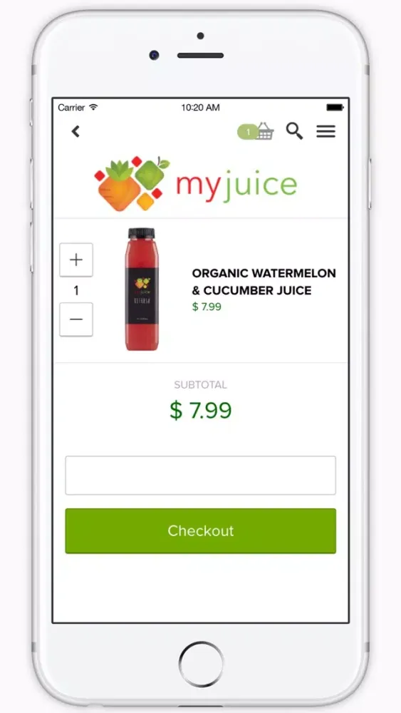Tangkapan skrin My Juice - Delicious Organic Cold-Pressed Juice