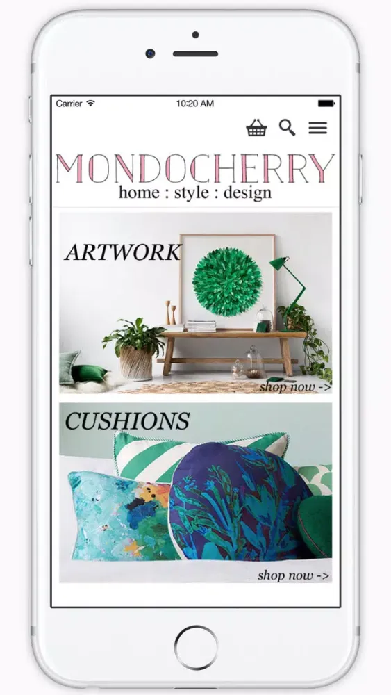 Скриншоты mondocherry - home : style : design
