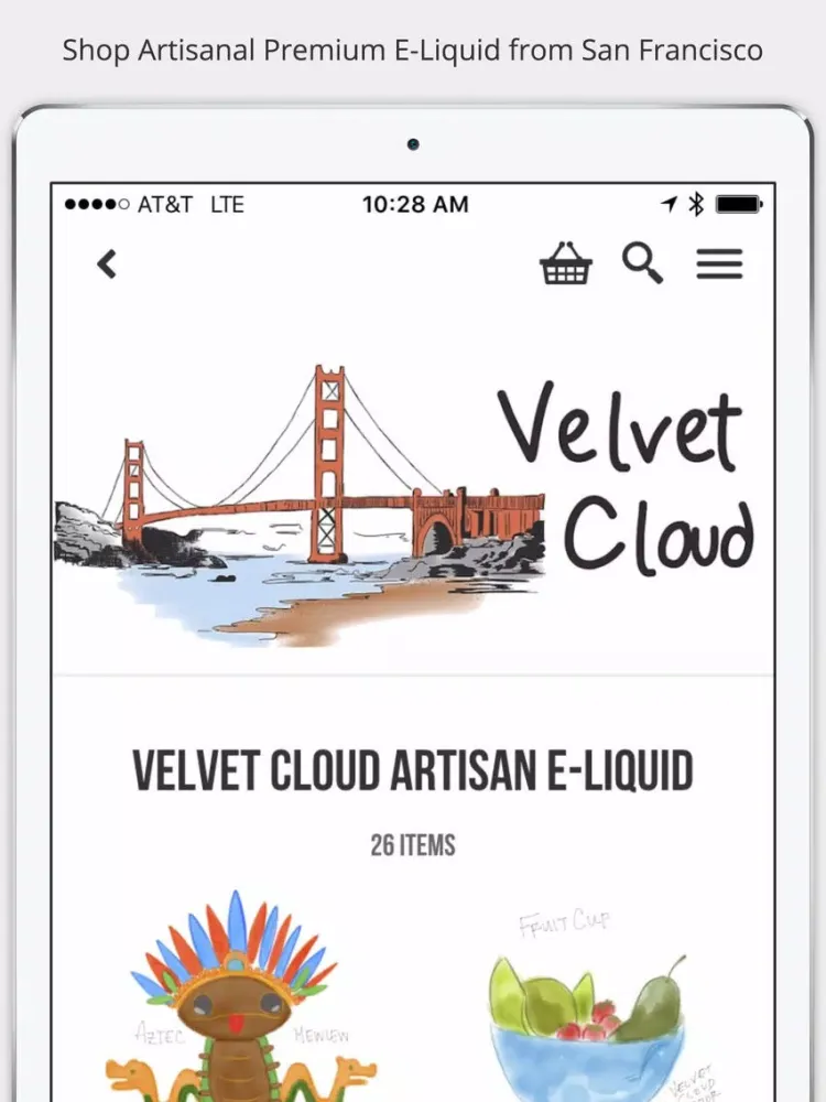 تصاویر Velvet Cloud - Shop Vapor Blends Online iPad 