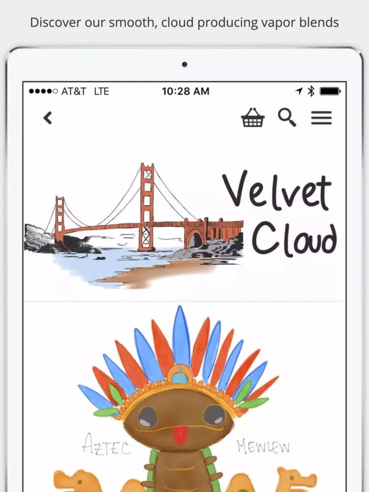 تصاویر Velvet Cloud - Shop Vapor Blends Online iPad 