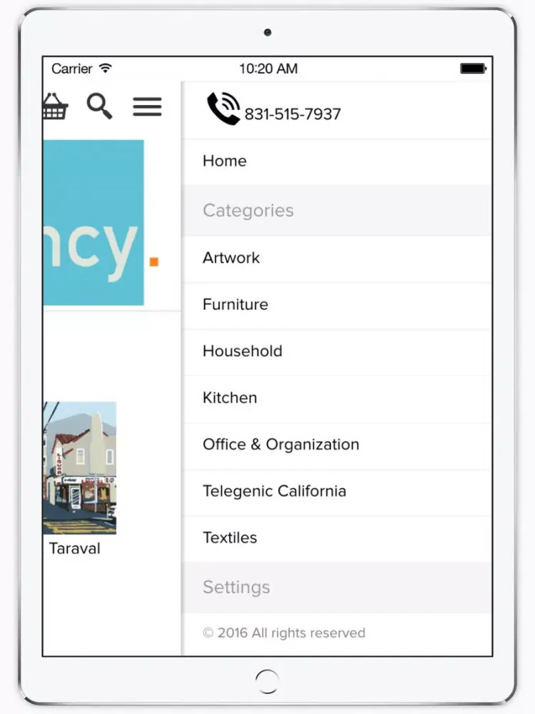 Shop Agency Home iPad  스크린샷