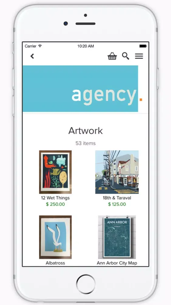 Shop Agency Home 스크린샷