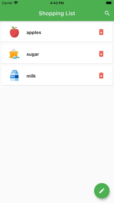 Shopping List Grocery Screenshots