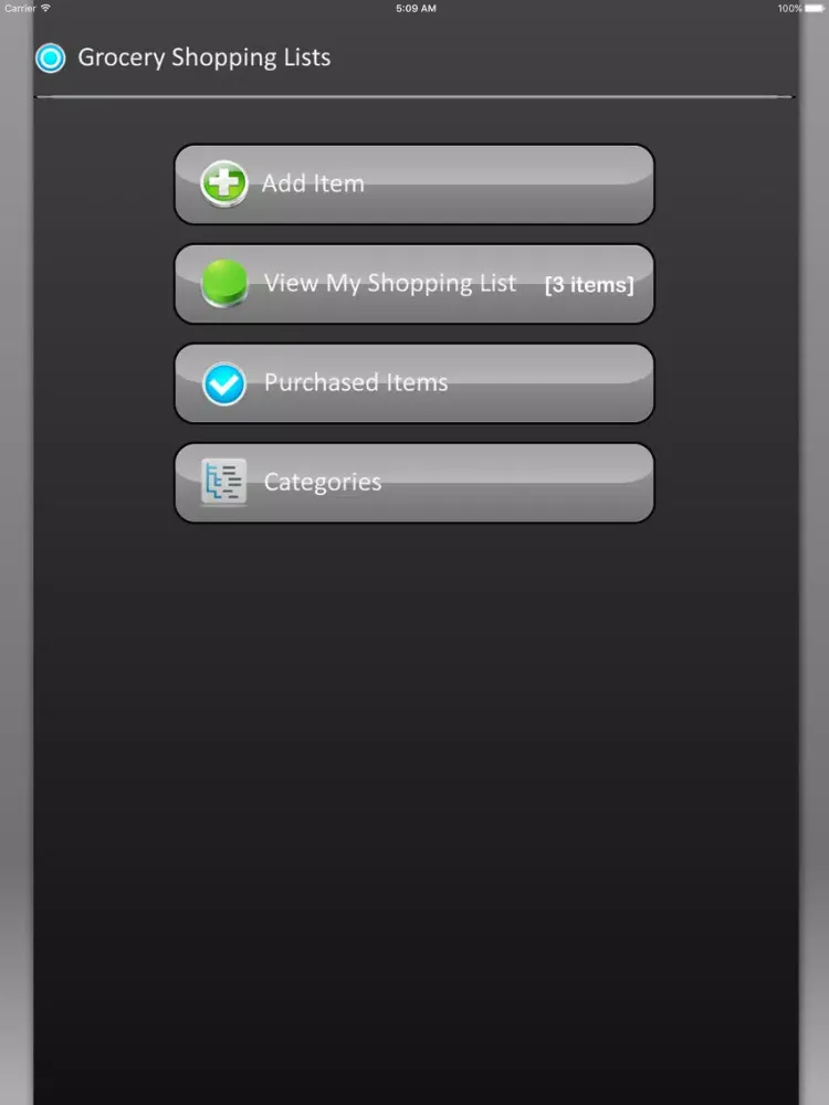 Tangkapan skrin Shopping List (Grocery Shopping Lists) iPad 