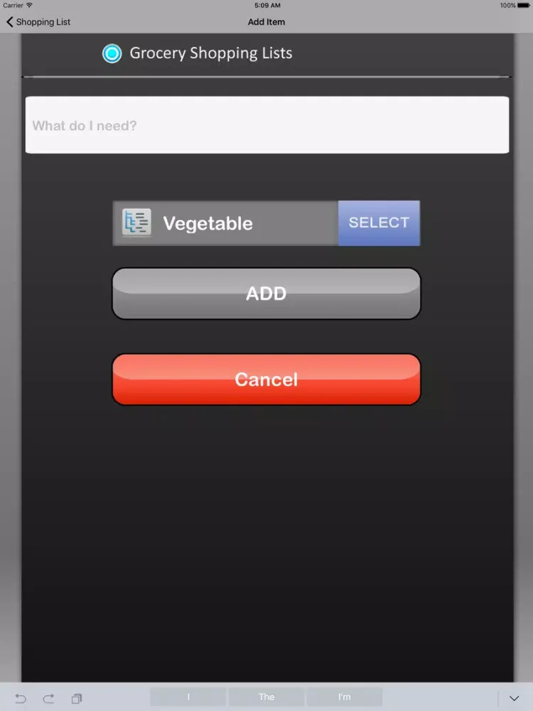 Tangkapan skrin Shopping List (Grocery Shopping Lists) iPad 