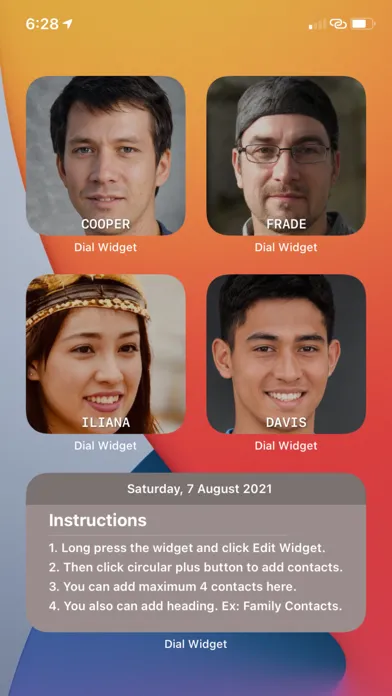 Zrzuty ekranu Contacts Widget & Manager