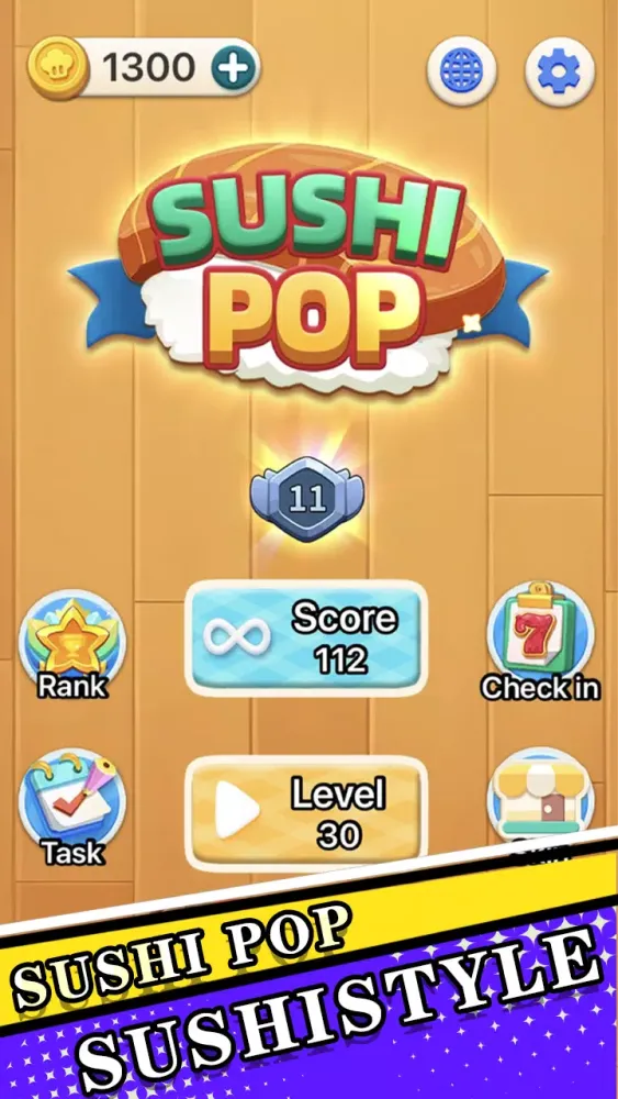 Capturas de tela do Sushi pop elimination