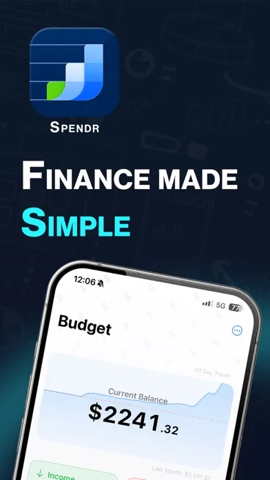 Tangkapan skrin Spendr